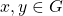 x,y\in G