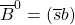 \overline{B}^0=(\overline{s}b)