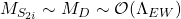 M_{S_{2i}}\sim M_D \sim \mathcal{O}(\Lambda _{EW})