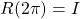 R(2\pi)=I
