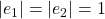 \vert e_1\vert=\vert e_2\vert=1