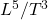 L^5/T^3