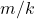 m/k