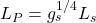 L_P=g_s^{1/4}L_s
