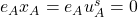 e_Ax_A=e_Au_A^s=0