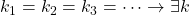 k_1=k_2=k_3=\cdots \rightarrow \exists k