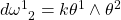 d\omega^1_{\;\;2}=k\theta^1\wedge\theta^2
