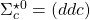 \Sigma^{\star 0}_c=(ddc)