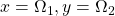 x=\Omega_1, y=\Omega_2