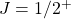 J=1/2^+