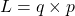 L=q\times p
