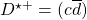 D^{\star +}=(c\overline{d})