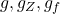 g, g_Z, g_f