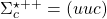\Sigma_{c}^{\star ++}=(uuc)