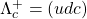 \Lambda^+_c=(u d c)