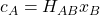 c_A=H_{AB}x_B