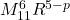 M_{11}^6R^{5-p}