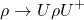 \[\rho\rightarrow U\rho U^+\]
