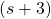 (s+3)