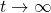 t\rightarrow \infty