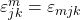 \varepsilon^m_{jk}=\varepsilon_{mjk}