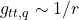 g_{tt,q}\sim 1/r