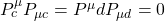 P^\mu_cP_{\mu c}=P^\mu dP_{\mu d}=0