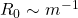 R_0\sim m^{-1}