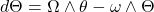 \begin{equation*} \tcboxmath{d\Theta=\Omega\wedge\theta-\omega\wedge\Theta} \end{equation*}