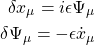 \begin{align*} \delta x_\mu=i\epsilon \Psi_\mu\\ \delta \Psi_\mu=-\epsilon\dot{x}_\mu \end{align*}