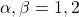 \alpha, \beta=1,2