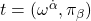 t=(\omega^{\dot{\alpha}},\pi_\beta)