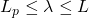 L_p\leq \lambda \leq L