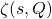 \zeta (s, Q)