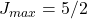 J_{max}=5/2