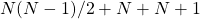 N(N-1)/2+N+N+1