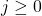 j\geq 0
