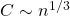 C\sim n^{1/3}