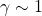 \gamma\sim 1