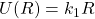 U(R)=k_1R
