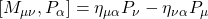 \left[M_{\mu\nu},P_\alpha\right]=\eta_{\mu\alpha}P_\nu-\eta_{\nu\alpha}P_\mu