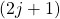 (2j+1)