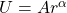 U=Ar^\alpha