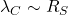 \lambda_C\sim R_S