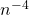 n^{-4}