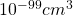 10^{-99}cm^3