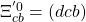 \Xi^{'0}_{cb}=(dcb)