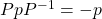 PpP^{-1}=-p