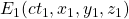 E_1(ct_1,x_1,y_1,z_1)