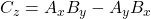 C_z=A_xB_y-A_yB_x